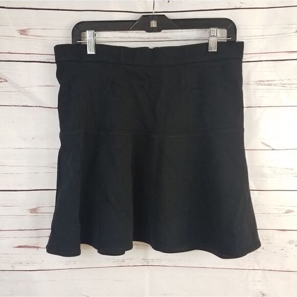 Madewell Wavelength Black Fit Flare Skirt - Picture 4 of 8